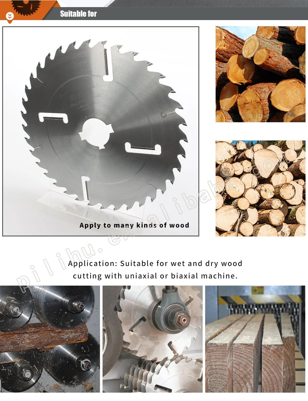 180*1.8/1.3*24+2 Cutting Discs Multi-Ripping Saw Blade for Wood