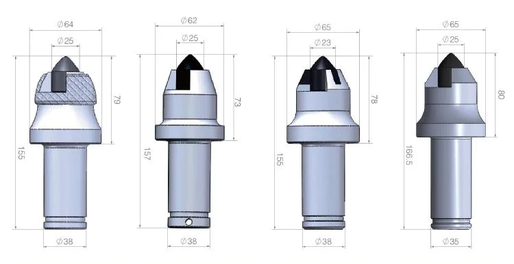 Kato K1nb Tungsten Carbide Coal Mine Cutting Tools Auger Drill Bit