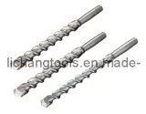 SDS-Plus Hammer Drill Bit with Flat Head Sandblasting Finish