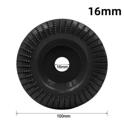 Amoladora angular de 4 pulgadas, disco de tallado de madera, rueda moldeadora de carpintería, herramienta rotativa abrasiva para amoladoras angulares de 16/22mm