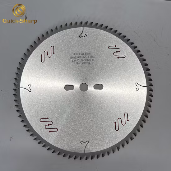 Hojas de sierra circulares de grado industrial Hojas de sierra circulares de carburo Tct para corte fino de tamaños de paneles