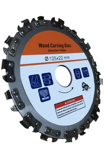 Amoladora angular Disco de sierra circular Acero inoxidable 5 pulgadas Disco de talla de madera de corte de 16 dientes