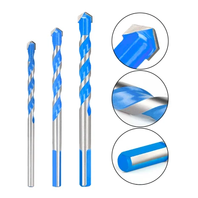 Broca de vidrio Broca triangular de 3-12 mm para perforación de madera de ladrillo de hormigón de baldosas de cerámica